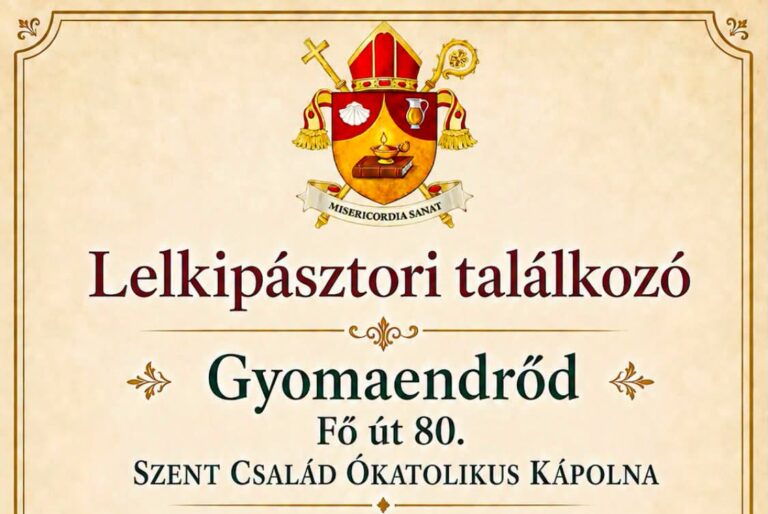 A lelkipásztori találkozó liturgikus programja